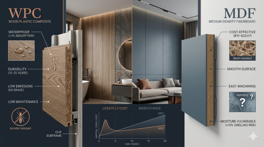 WPC vs MDF Wall Panels