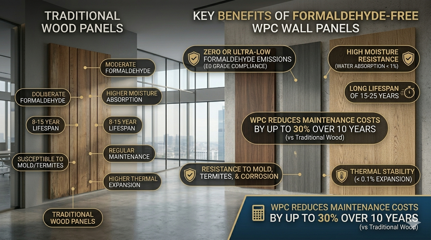 Benefits of Formaldehyde Free WPC Wall Panels