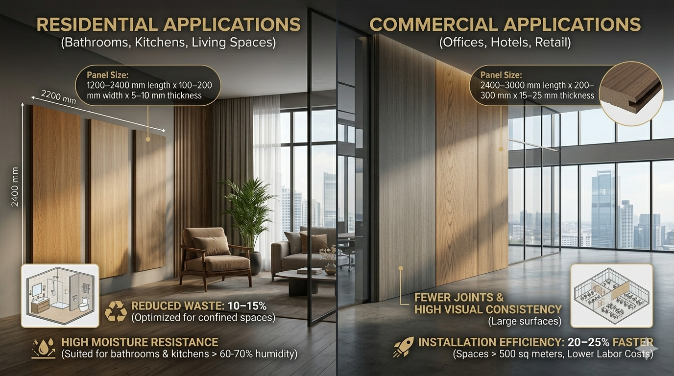 WPC Wall Panel Sizes