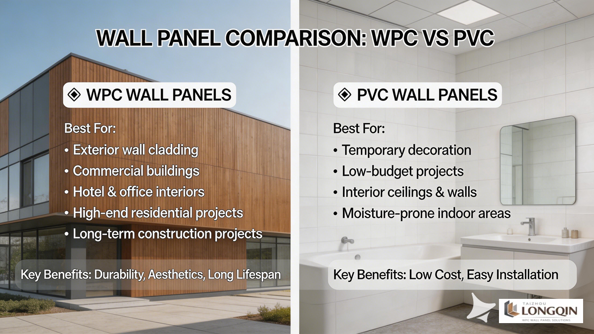 WPC Wall Panel vs PVC Wall Panel : Key Differences, Pros & Best Choice Guide WPC Wall Panel & PVC Wall Panel