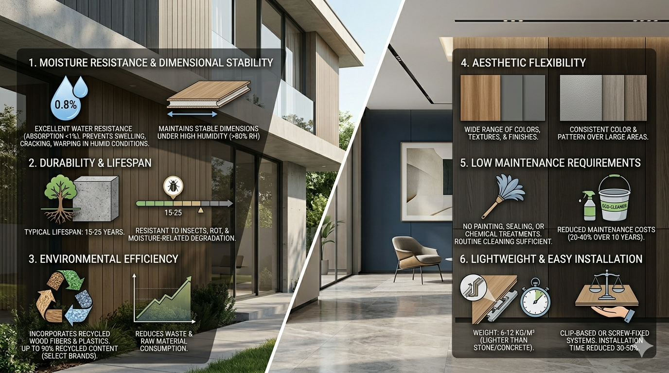 advantages of WPC wall panels