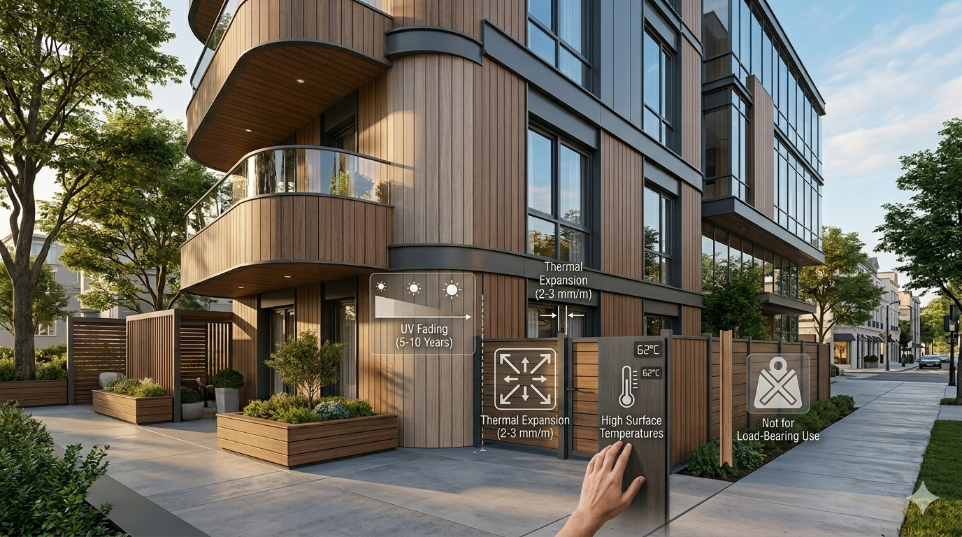  limitations of using WPC panels outdoors