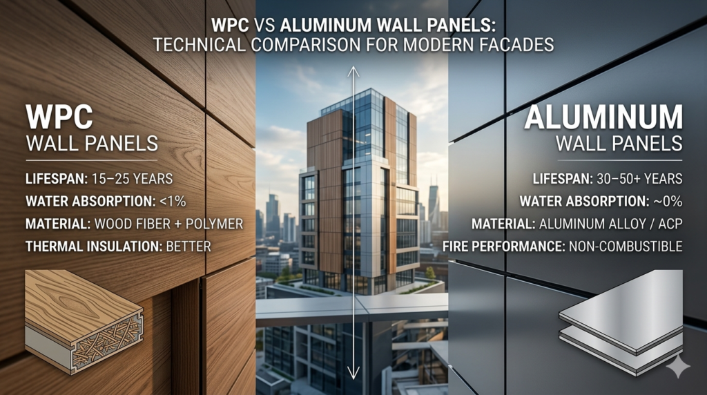 WPC vs Aluminum Wall Panels