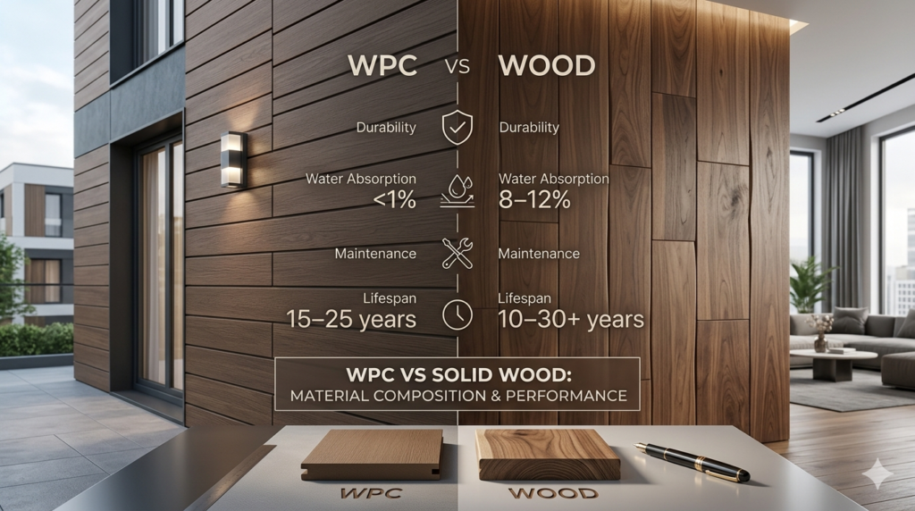 WPC vs Wood Wall Panel