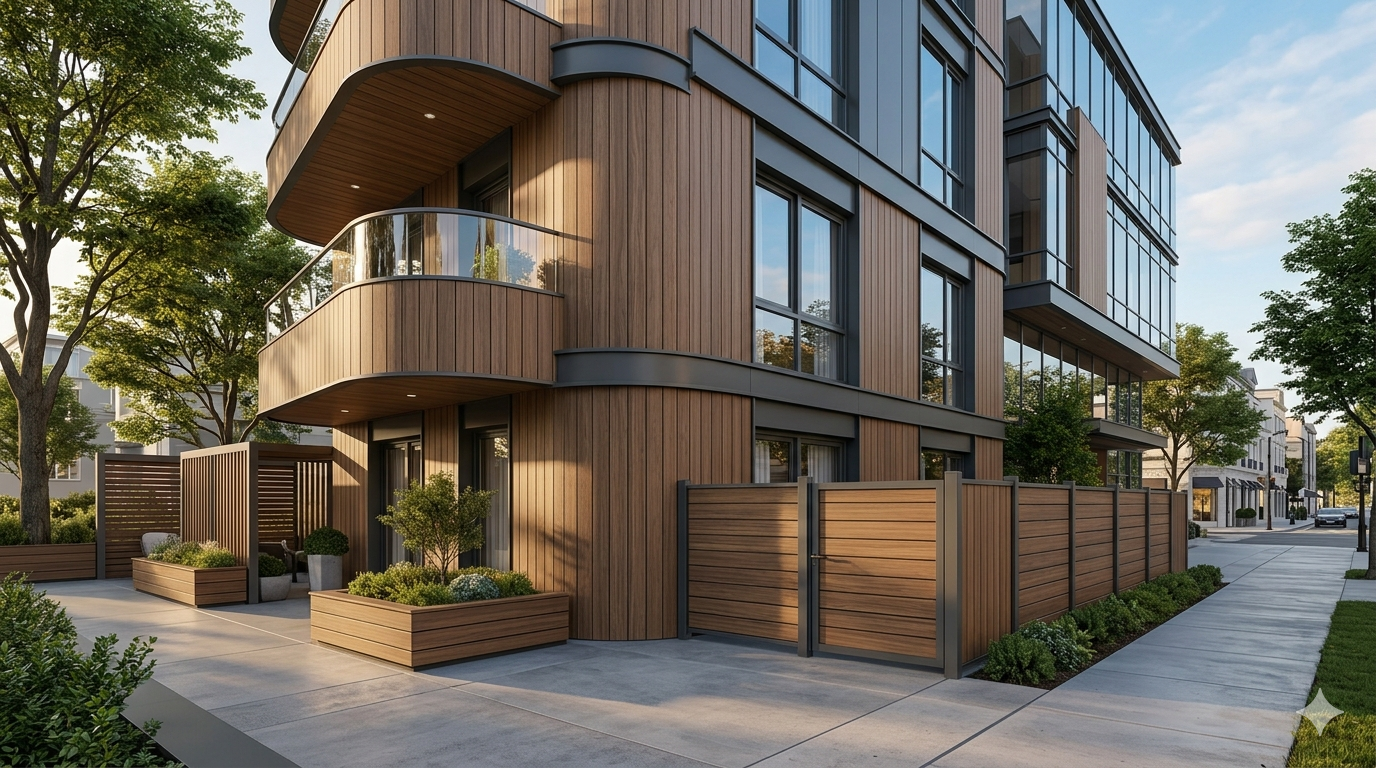 WPC wall panels commonly used outdoors