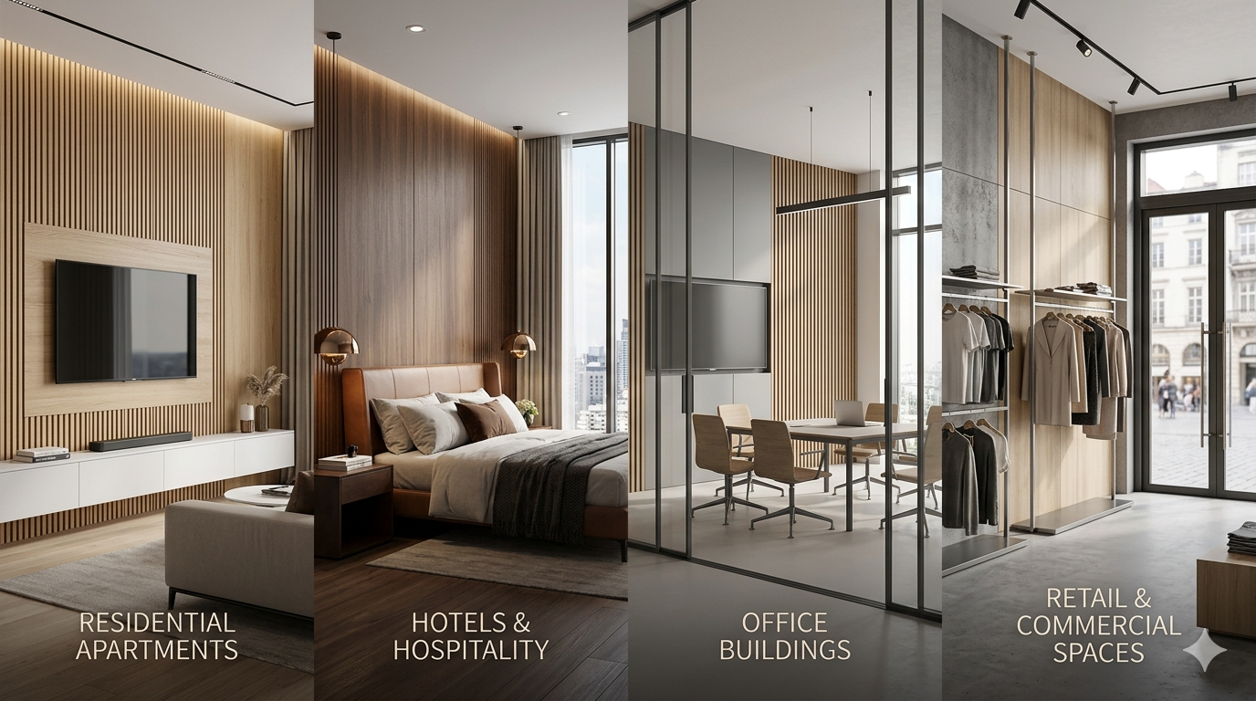 Applications for WPC Wall Panels