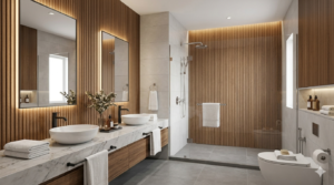 WPC Wall Panels Suitable for Hotel Bathrooms