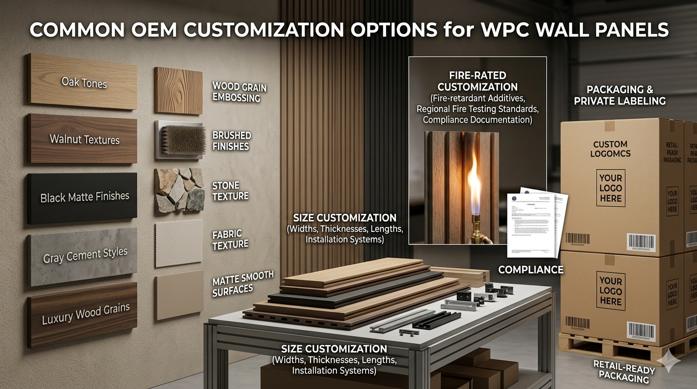 Custom WPC Wall Panel Manufacturer for Distributors & Contractors | OEM Factory Supply Guide OEM Customization